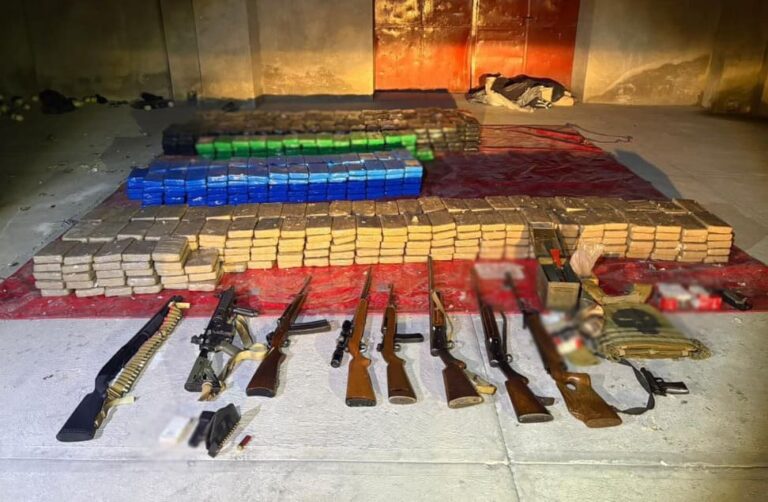 Aseguran tonelada de cocaína y armamento tras cateo en inmueble de Tlaxcala