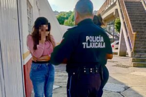 Policía Municipal de Tlaxcala brinda atención a una mujer y previene posible situación de riesgo